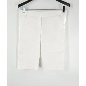 Troy‎ Burch Women's White Chino Shorts Size 6
